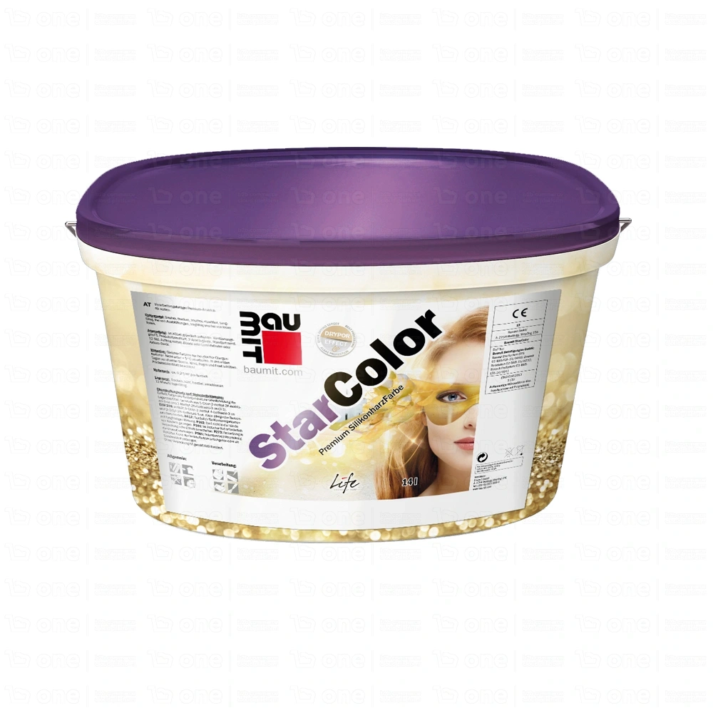 Farba silikonowa Baumit StarColor do elewacji 0455 Life matowy 14 l