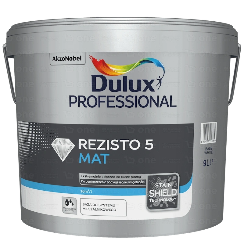 Emulsja lateksowa Dulux Professional Rezisto Baza white (biała) 0,9 l