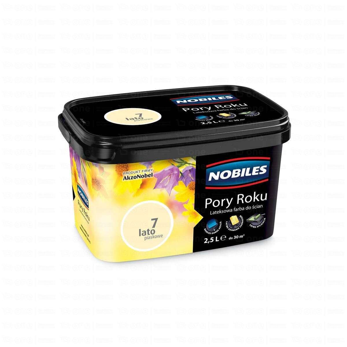 Farba lateksowa Nobiles Pory Roku do ścian i sufitów 07 lato piaskowe mat 2,5 l