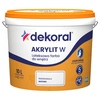 Farba lateksowa Dekoral Akrylit W do ścian i sufitów biała 10 l