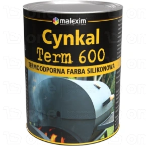 Farba silikonowa Malexim Cynkal Therm 600 do konstrukcji stalowych żółty 2,5 l