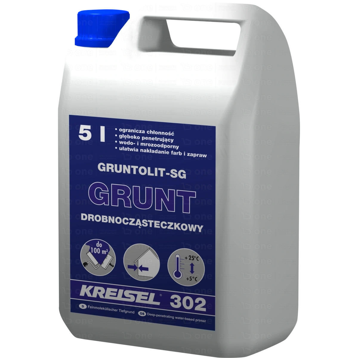 Środek gruntujący Kreisel Gruntolit-SG 302 głębokopenetrujący 302 5 kg