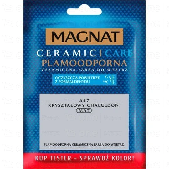 Farba ceramiczna MAGNAT Ceramic Care do ścian i sufitów tester kryształowy chalcedon A47 mat 30 ml
