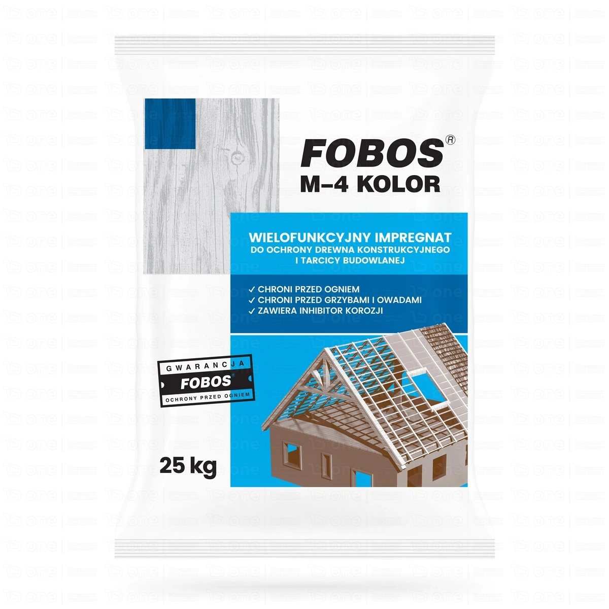 Impregnat bio- i ogniochronny Fobos M-4 do drewna konstrukcyjnego 25 kg