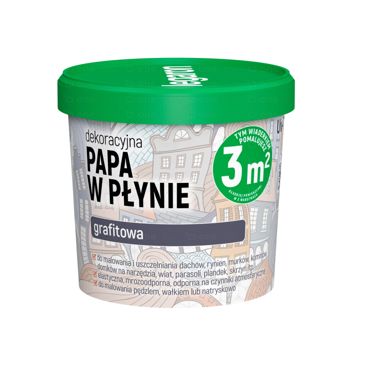 Papa dekoracyjna w płynie Megaron UV-903 grafitowa 3 l