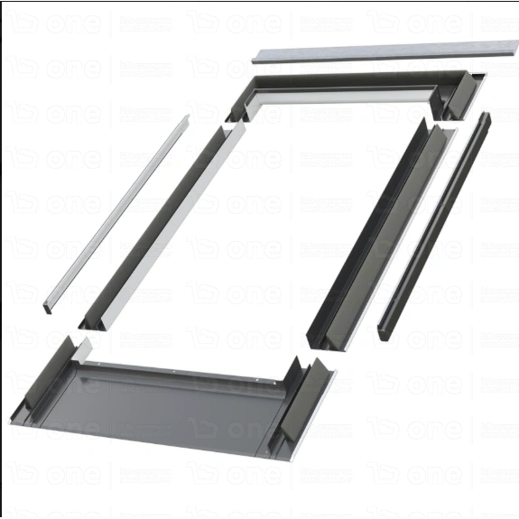 Kołnierz do okna dachowego Fakro EZV-F RAL 7022 78x98 do dachówki płaskiej