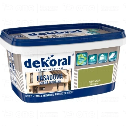 Farba akrylowa Dekoral Do Fasad zieleń oliwkowa 1 l