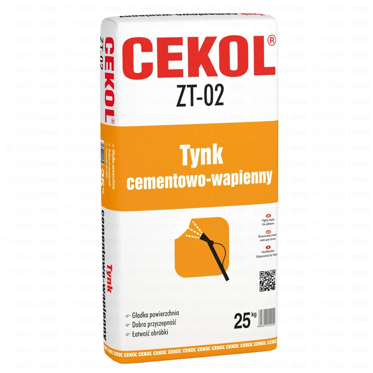 Tynk cementowo-wapienny Cekol ZT-02 25 kg