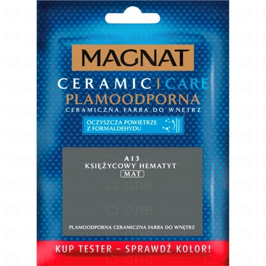 Farba ceramiczna MAGNAT Ceramic Care do ścian i sufitów tester księżycowy hematyt A13 mat 30 ml