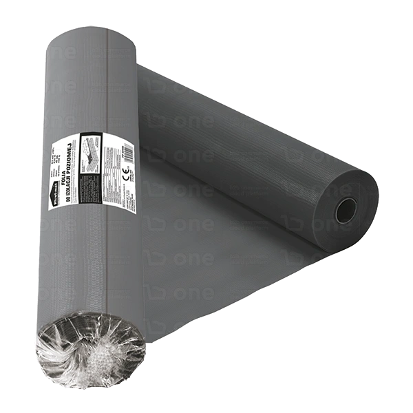 Folia do izolacji poziomej fundamentów Klimas Wkręt-met certyfikowana 0,3 mm 0,25 x 50 m 12,5 m2