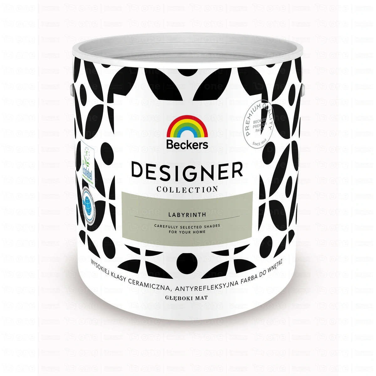 Farba ceramiczna Beckers Designer Collection do ścian i sufitów labyrinth mat 2,5 l