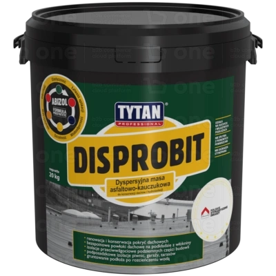Dyspersyjna masa asfaltowo-kauczukowa TYTAN Disprobit czarny 10 kg