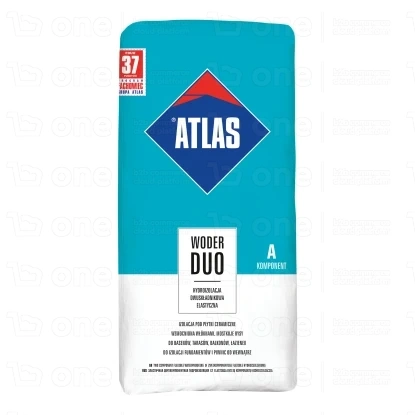 Hydroizolacja dwuskładnikowa Atlas Woder Duo komponent A suchy 24 kg