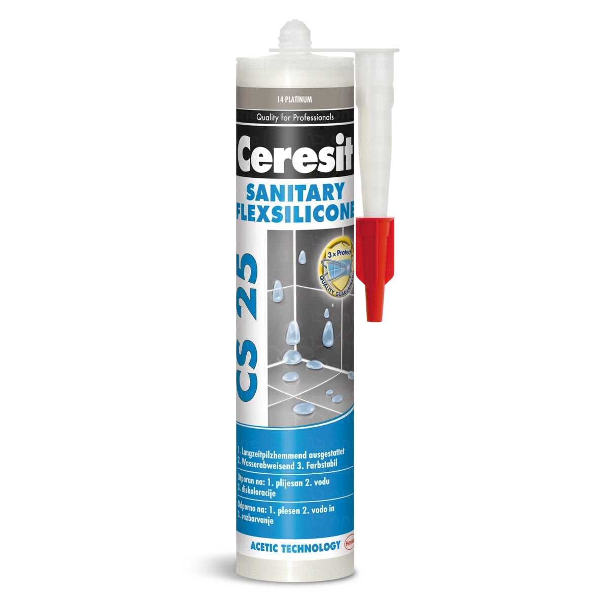 Silikon sanitarny Ceresit CS-25 manhattan 280 ml