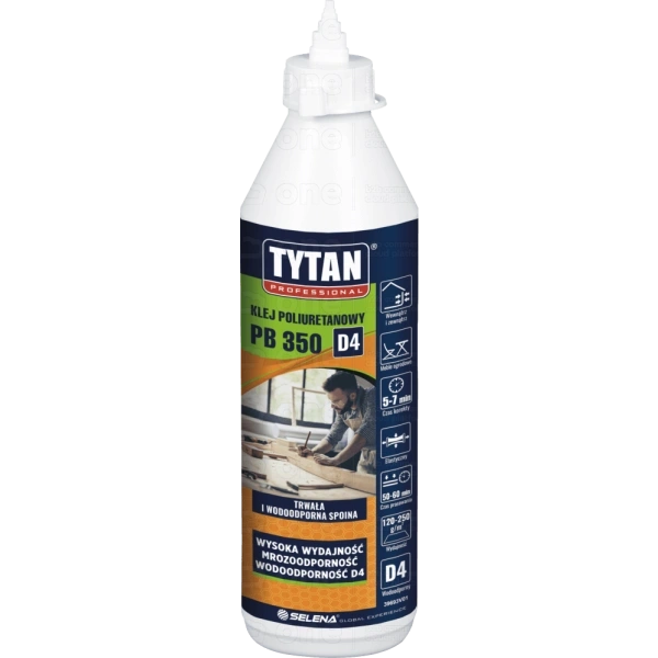 Klej poliuretanowy TYTAN PROFESSIONAL PB-350 D4 do drewna 800 g