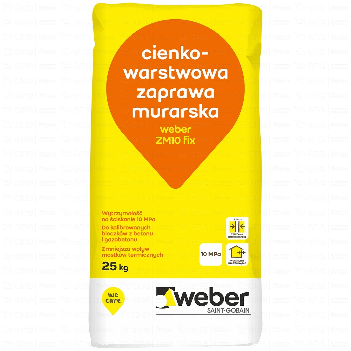 Zaprawa murarska Weber ZM10 fix 25 kg