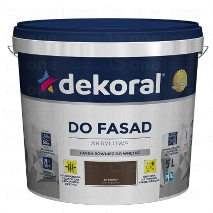 Farba akrylowa Dekoral Do Fasad brązowy 5 l