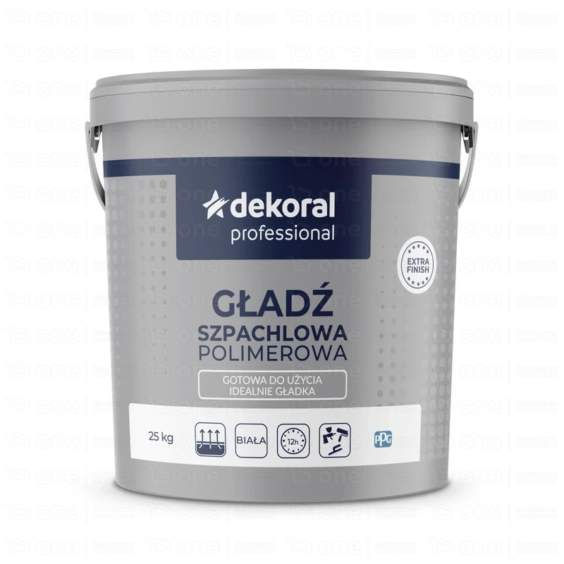 Gładź szpachlowa polimerowa Dekoral biała 25kg