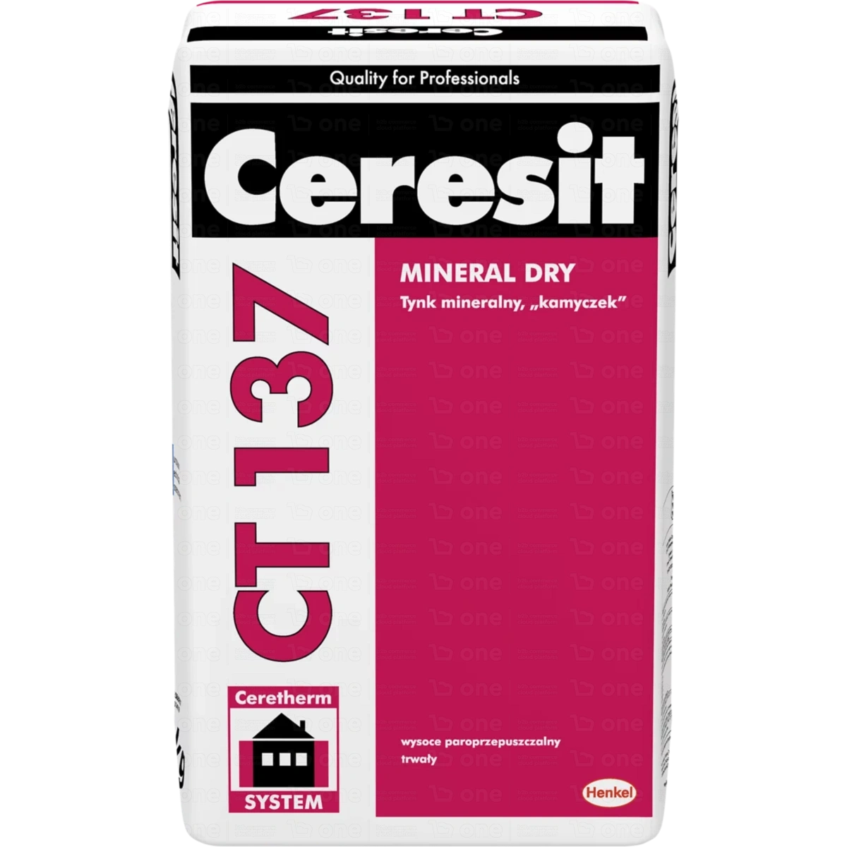 Tynk mineralny Ceresit CT 137 2,0 mm do malowania 25 kg