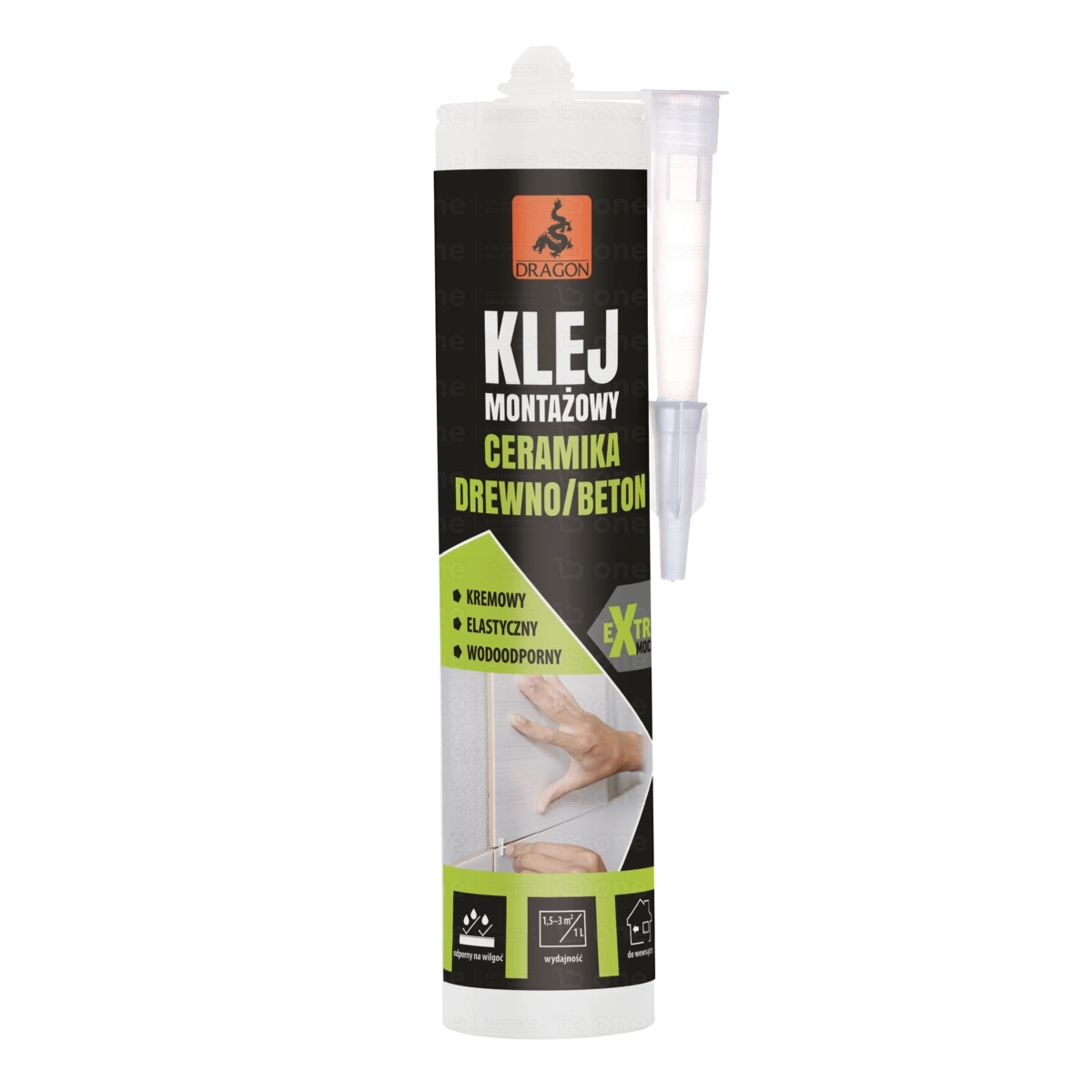 Klej montażowy Dragon ceramika beton drewno 280 ml