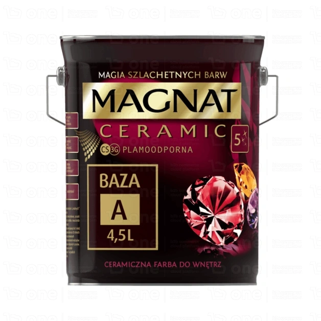 Farba ceramiczna MAGNAT Ceramic do ścian i sufitów baza A mat 4,5 l