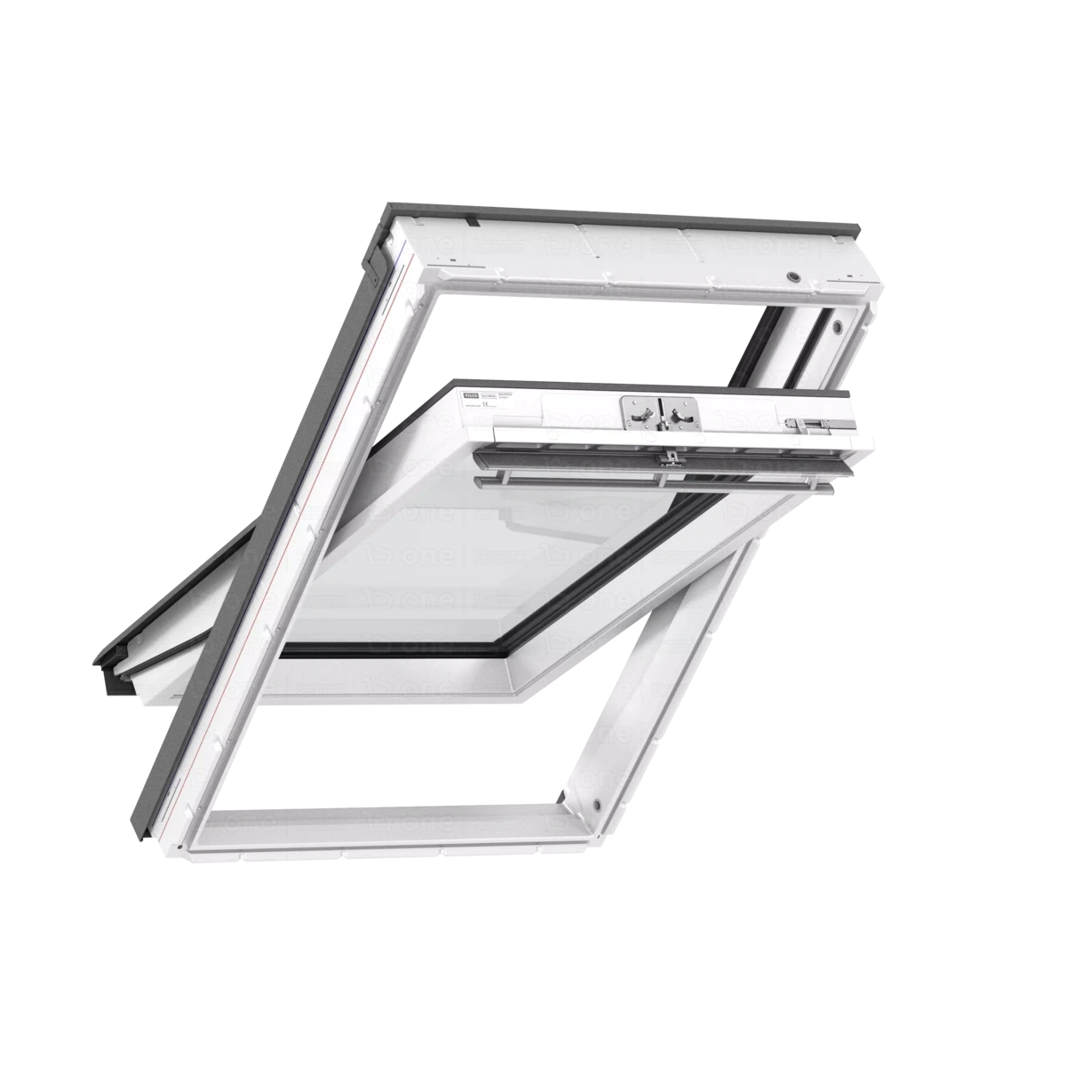 Okno dachowe Velux GLU MK06 0064 RAL 7043  78x118 3-szybowe drewniano-poliuretanowe