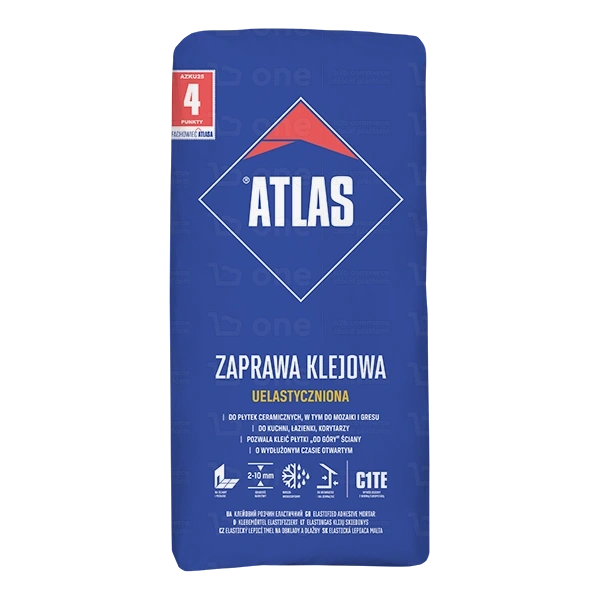 Zaprawa klejąca uelastyczniona Atlas C1TE do płytek 10 kg