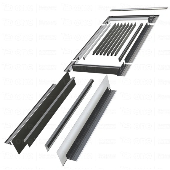 Kołnierz do okna dachowego Fakro EUN/B RAL 7022 66x98 do okien kolankowych 