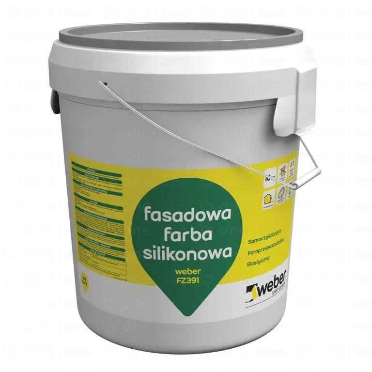 Farba silikonowa elewacyjna Weber FZ391 AL11 mat 10 kg
