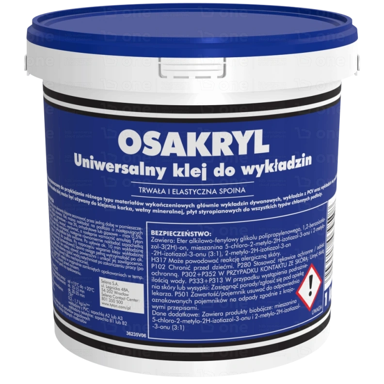 Klej uniwersalny Tytan Osakryl do wykładzin 14 kg