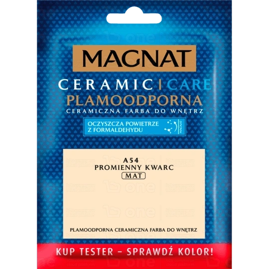 Farba ceramiczna MAGNAT Ceramic Care do ścian i sufitów tester promienny kwarc A54 mat 30 ml