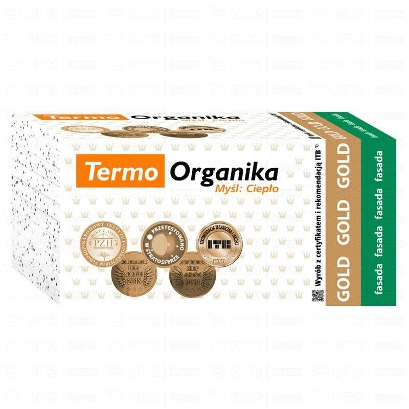 Styropian elewacyjny Termo Organika Gold Fasada 038 gr. 15 cm 0,30 m3