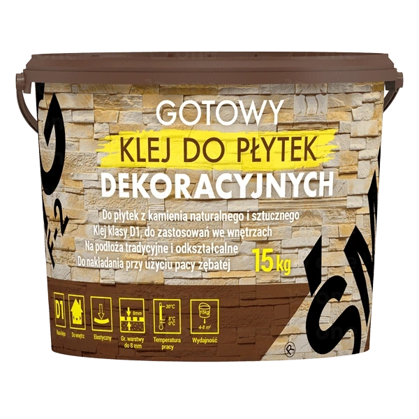 Klej elastyczny Śmig F-2 do płytek dekoracyjnych 15 kg