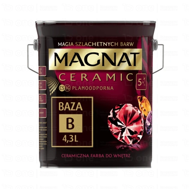 Farba ceramiczna MAGNAT Ceramic do ścian i sufitów baza B mat 4,3 l