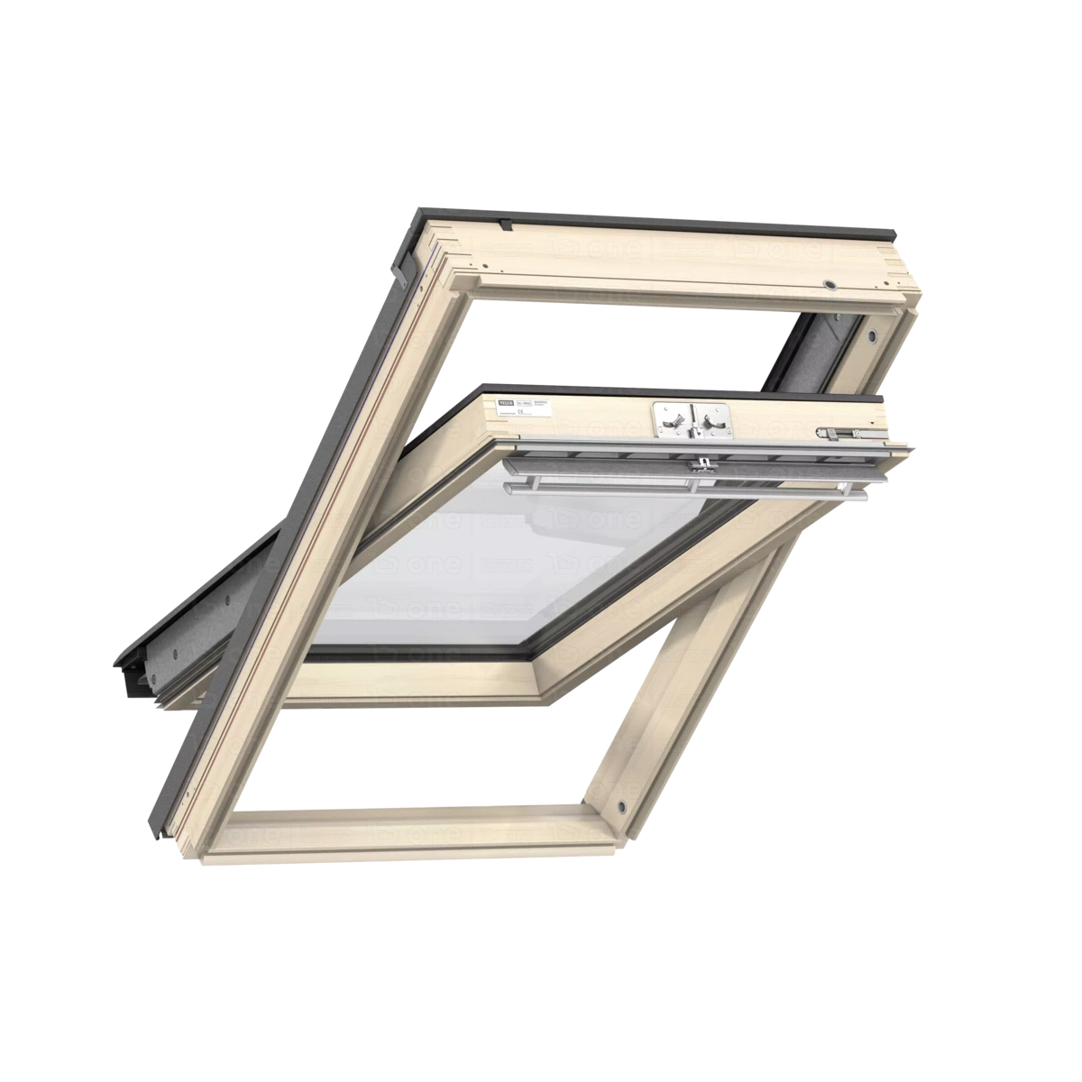 Okno dachowe Velux GLL MK06 1061 RAL 7043 78x118 3-szybowe drewniane
