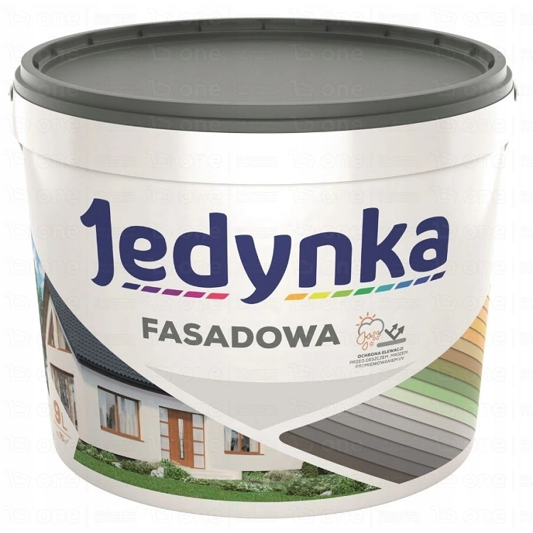 Farba akrylowa Jedynka Fasadowa biały mat 0,9 l