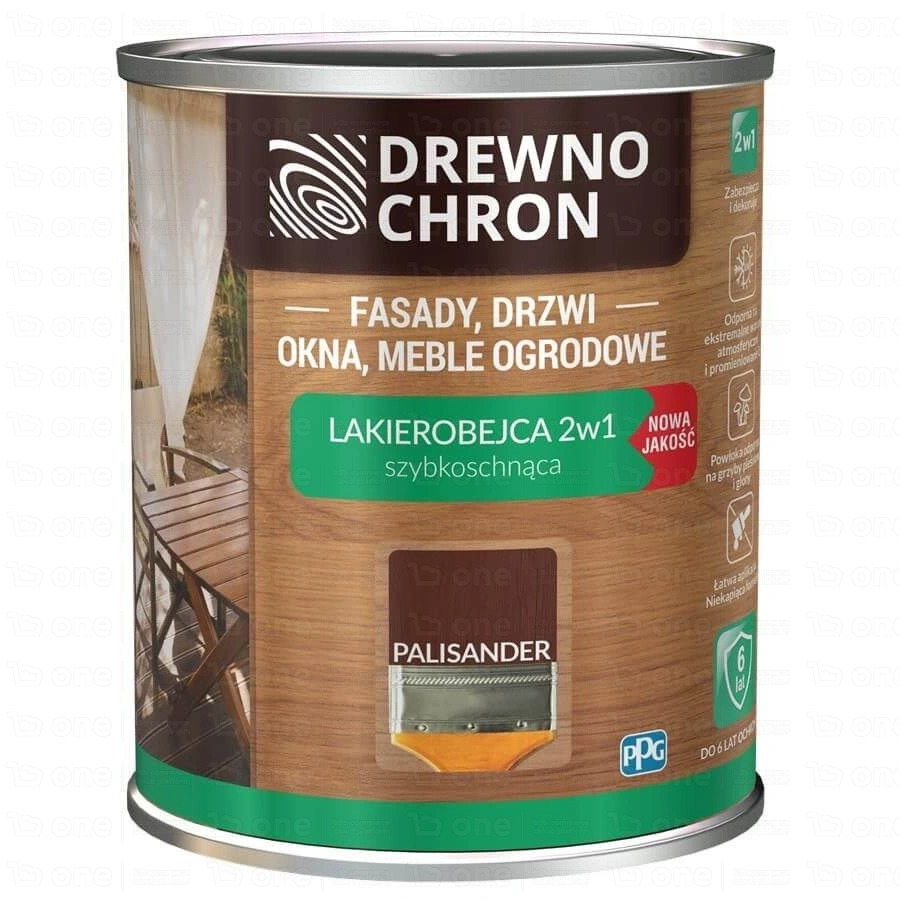 Lakierobejca Drewnochron 2w1 palisander satyna 0,75 l