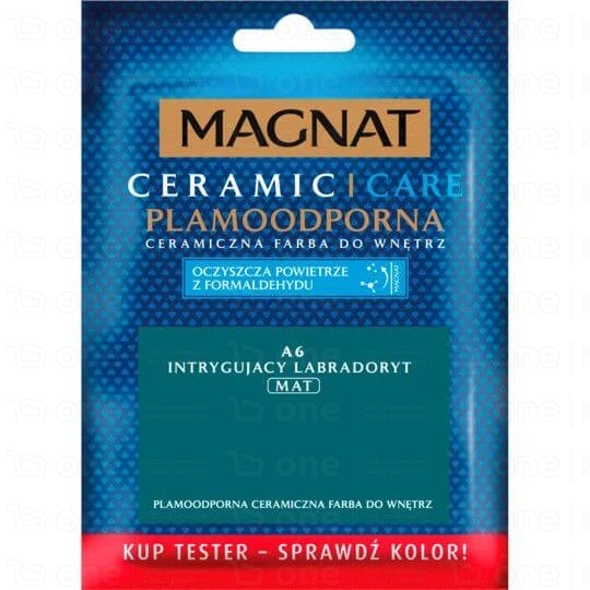 Farba ceramiczna MAGNAT Ceramic Care do ścian i sufitów tester intrygujący labradoryt A6 mat 30 ml