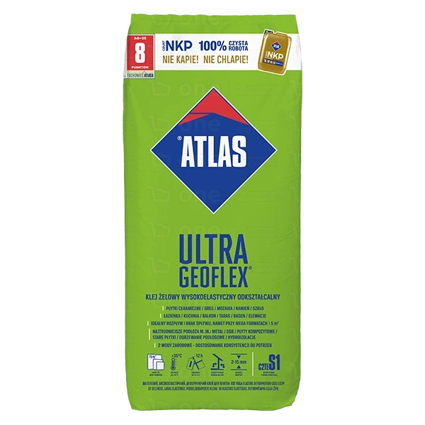 Klej żelowy Atlas Geoflex Ultra C2TE S1 wysokoelastyczny do płytek 25 kg