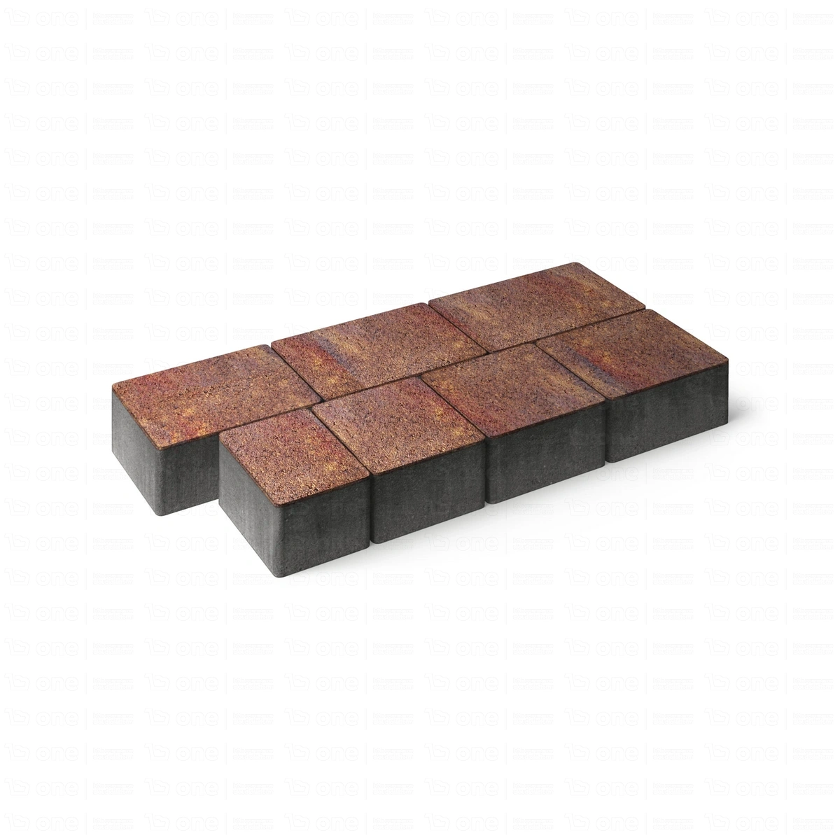 Kostka brukowa Betard Bruk Dolnośląski kombiforma grafitowa gr. 8 cm