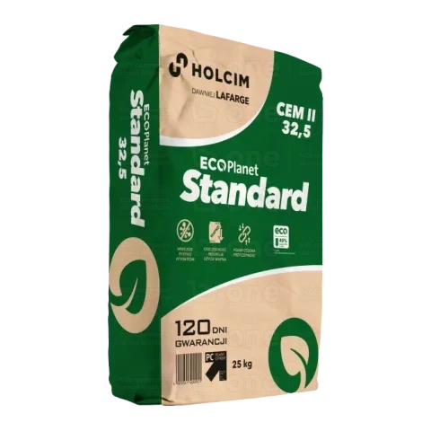 Cement portlandzki wieloskładnikowy Holcim ECOPlanet Standard CEM II/C-M (V-LL) 32,5 R Kujawy 25 kg