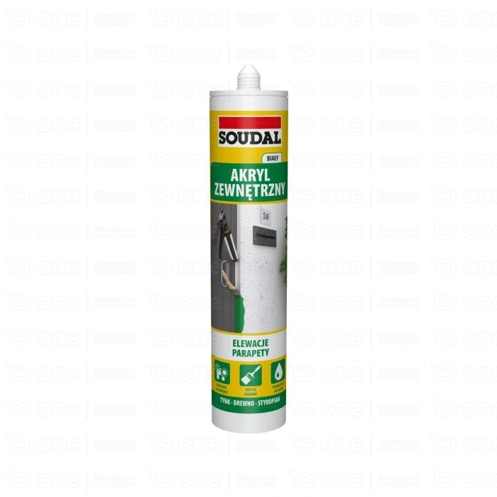 Akryl zewnętrzny Soudal biały 280 ml