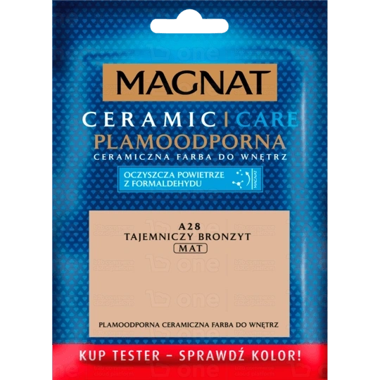 Farba ceramiczna MAGNAT Ceramic Care do ścian i sufitów tester tajemniczy bronzyt A28 mat 30 ml