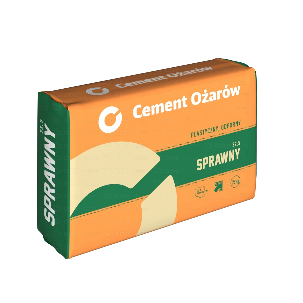 Cement zawodowy Cement Ożarów sprawny CEM II/B-M(V-LL)32,5 R 25 kg