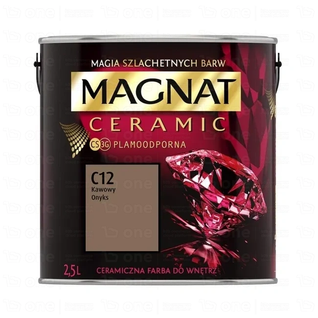 Farba ceramiczna MAGNAT Ceramic do ścian i sufitów kawowy onyks C12 mat 2,5 l