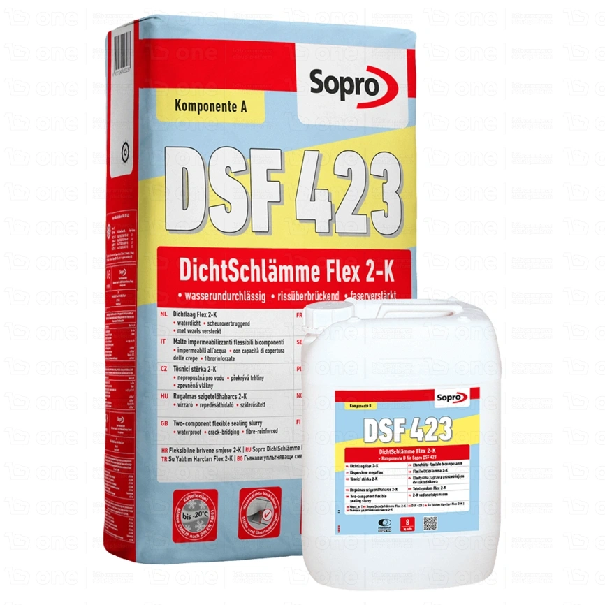 Zaprawa uszczelniająca elastyczna Sopro DSF 423 składnik B 8 kg