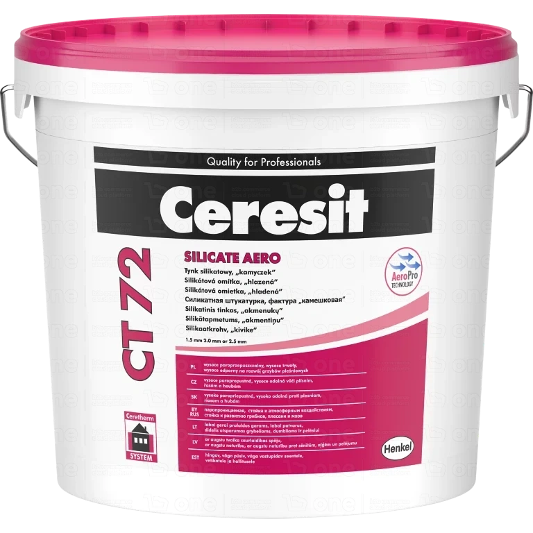 Tynk silikatowy Ceresit CT 72 baza 2,5 mm 25 kg