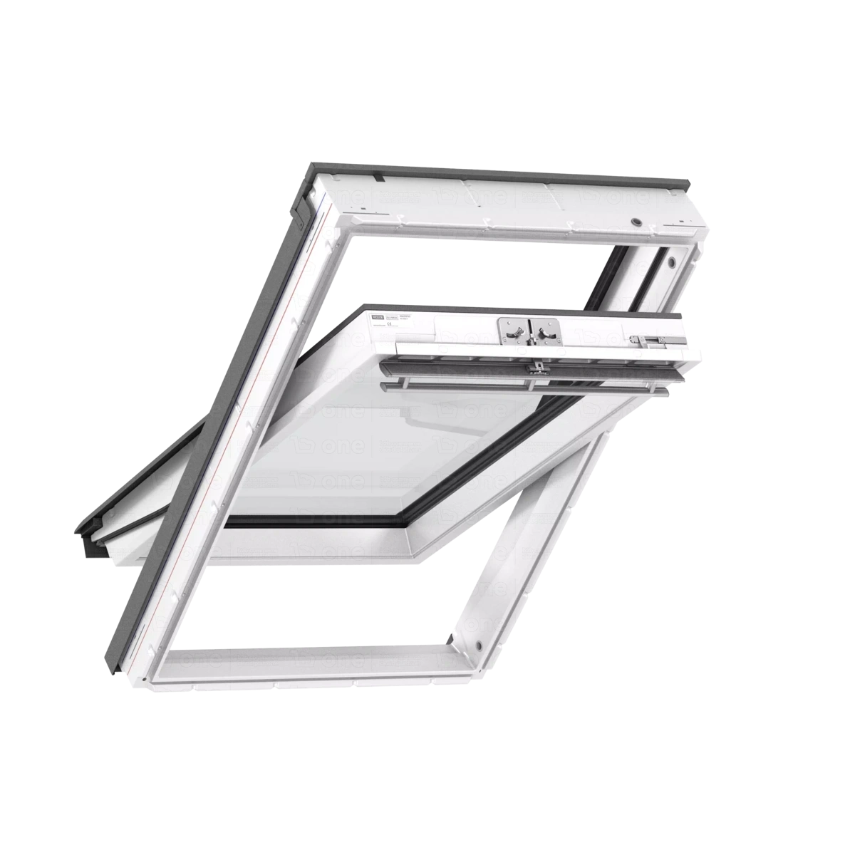 Okno dachowe Velux GLU MK06 0061 RAL 7043 78x118 3-szybowe drewniano-poliuretanowe