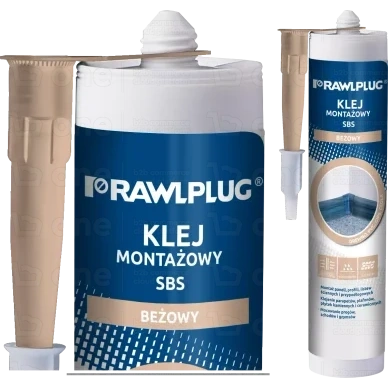 Klej montażowy Rawlplug SBS beżowy 300 ml