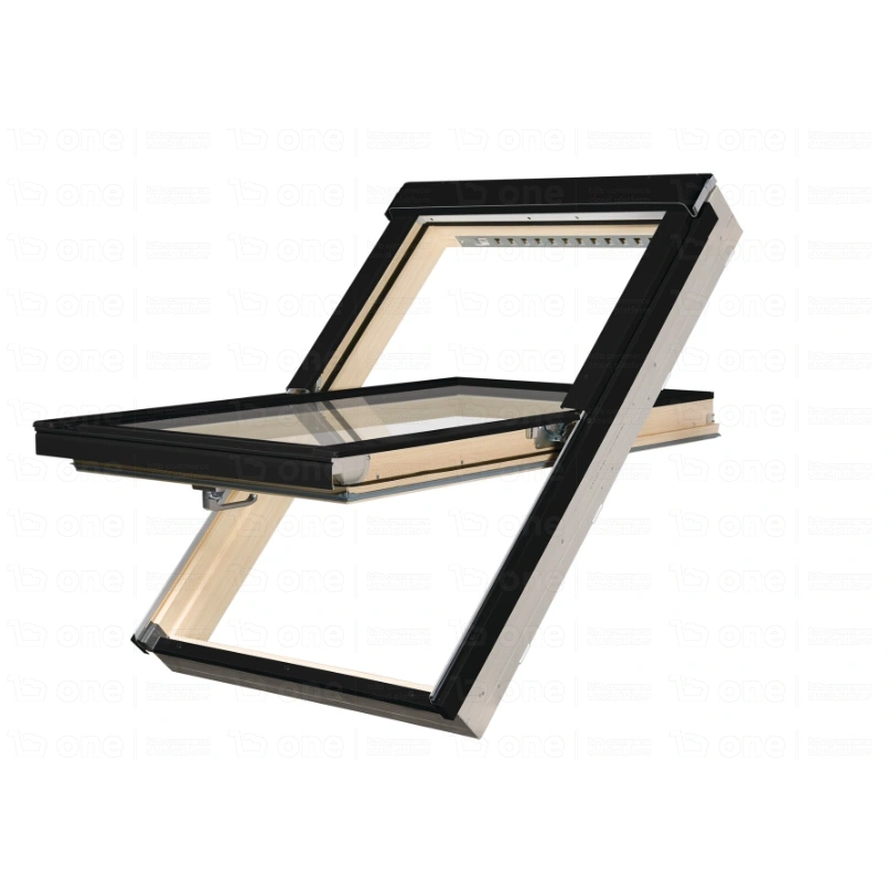 Okno dachowe Fakro PTP-V/PI U4 RAL 9005 78x160 3-szybowe PVC